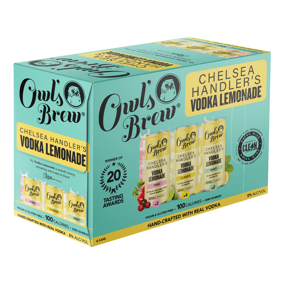 OWL'S BREW CHELSEA HANDLER VODKA LEMONADE COCKTAIL VARIETY PACK
