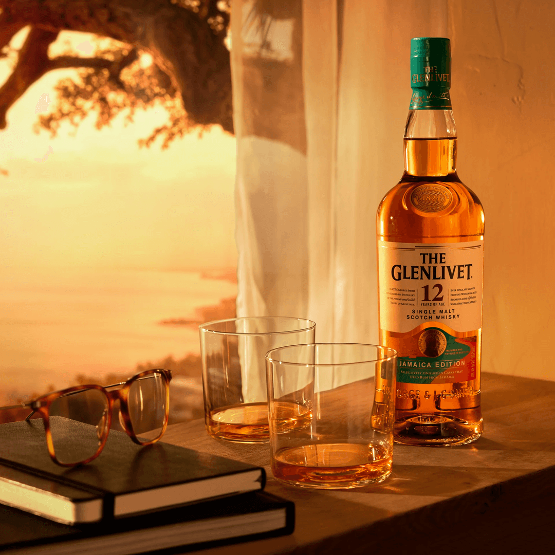 THE GLENLIVET 12 YEARS OLD JAMAICA RUM CASK SELECTION SINGLE MALT SCOTCH WHISKY