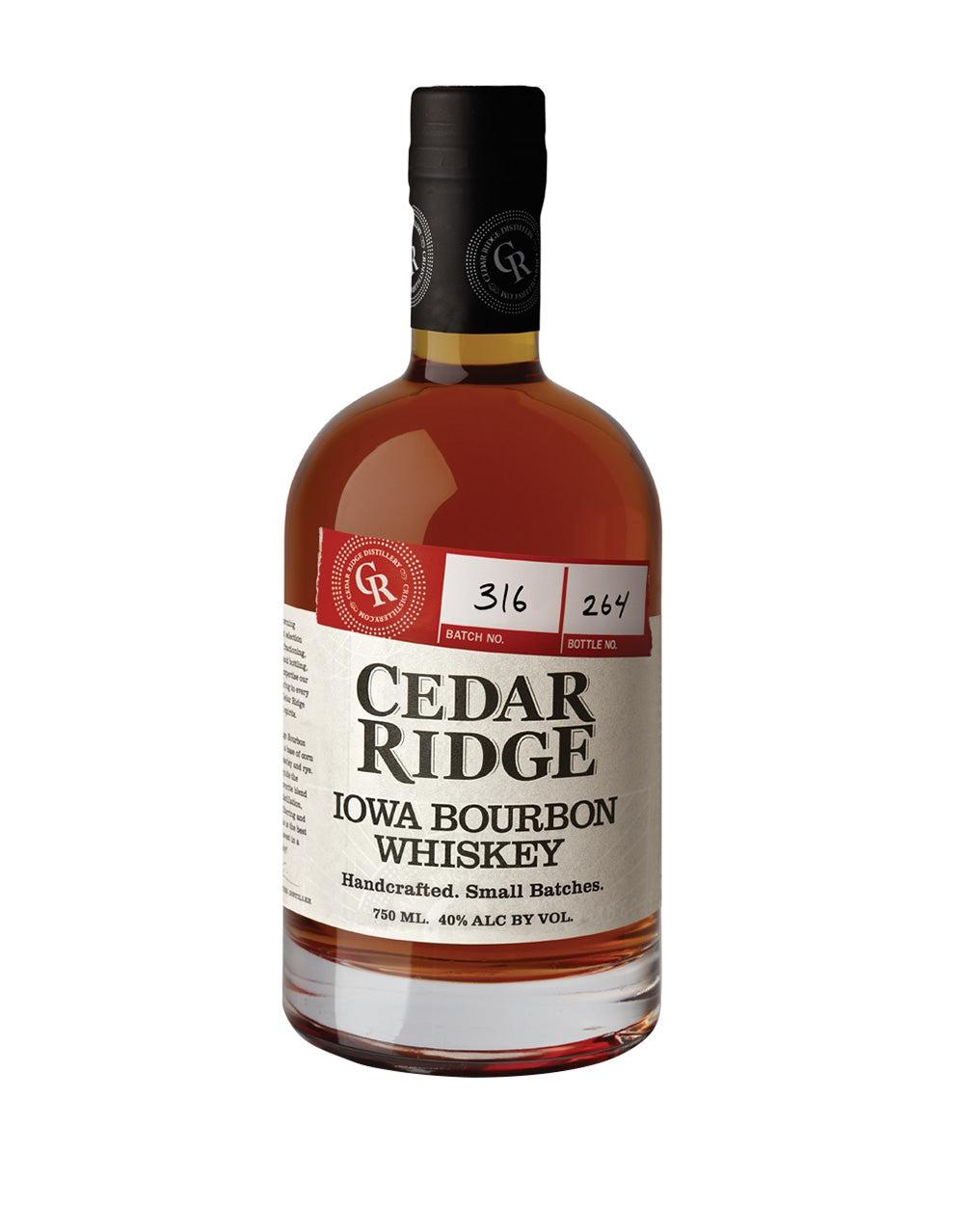CEDAR RIDGE IOWA BOURBON WHISKEY
