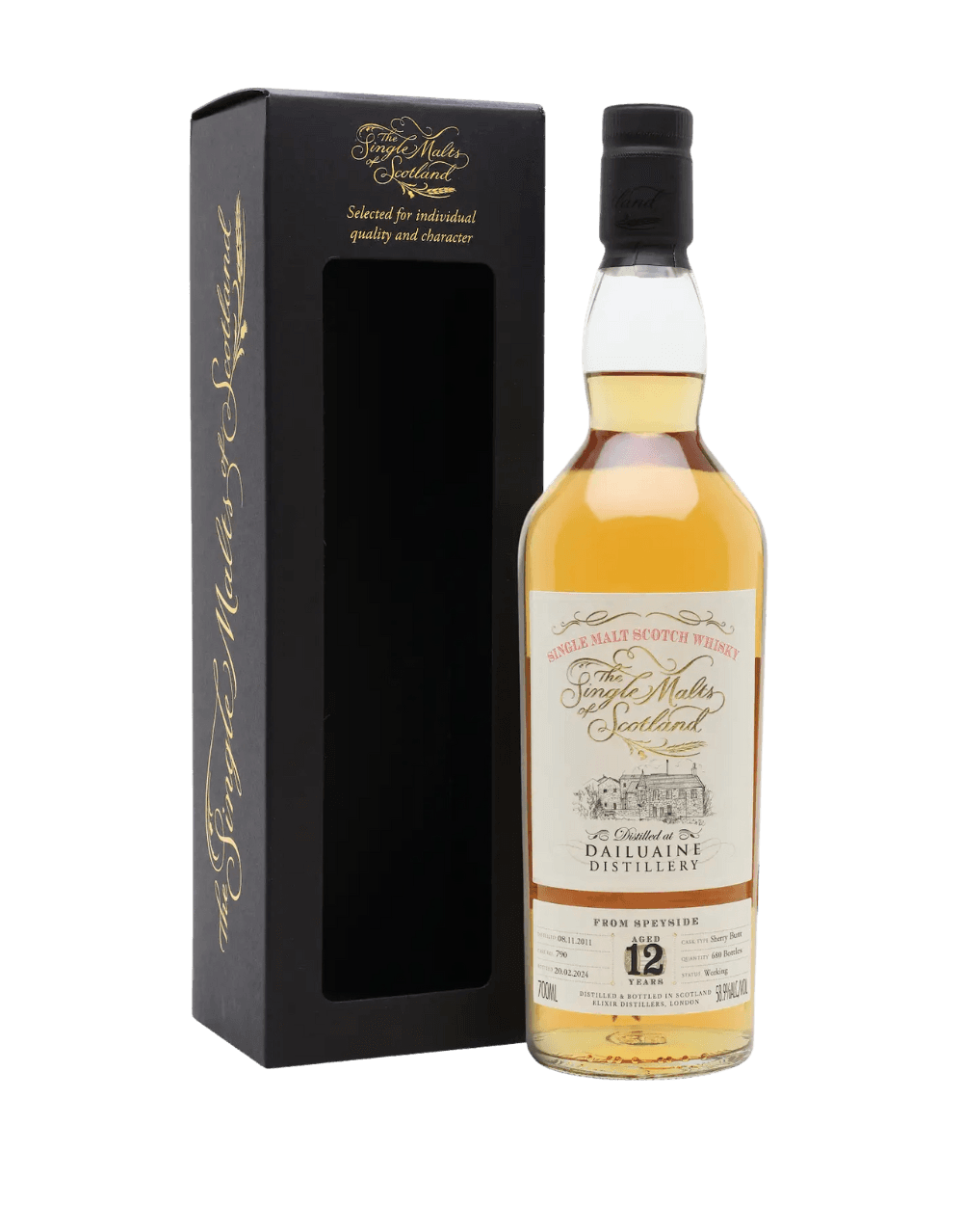 SINGLE MALTS OF SCOTLAND 2011 12 YEAR OLD DAILUAINE CASK 790