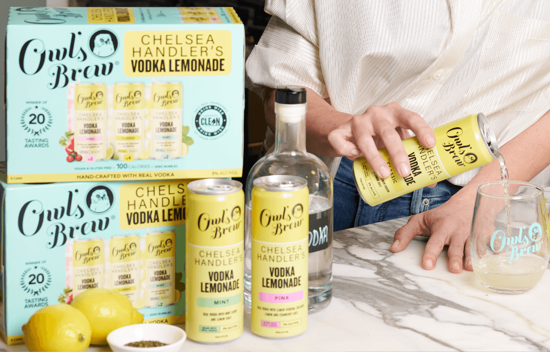 OWL'S BREW CHELSEA HANDLER VODKA LEMONADE COCKTAIL VARIETY PACK