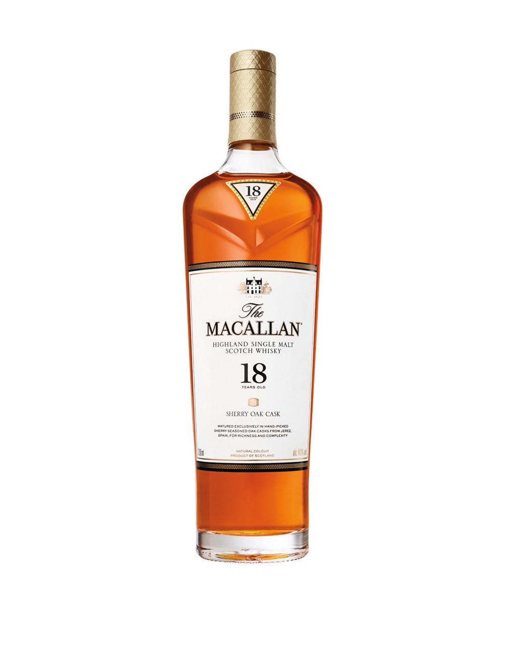 THE MACALLAN SHERRY OAK 18 YEARS OLD SINGLE MALT WHISKY