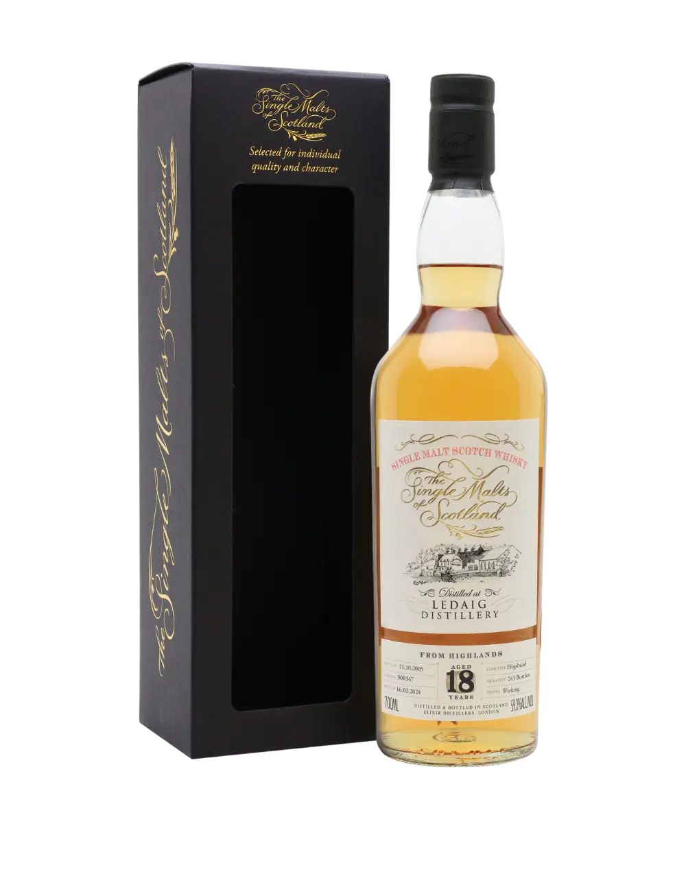 SINGLE MALTS OF SCOTLAND 2005 18 YEAR OLD LEDAIG CASK 300347