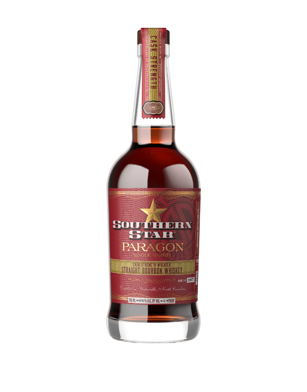 SOUTHERN STAR PARAGON CASK STRENGTH SINGLE BARREL WHEATED STRAIGHT BOURBON WHISKEY