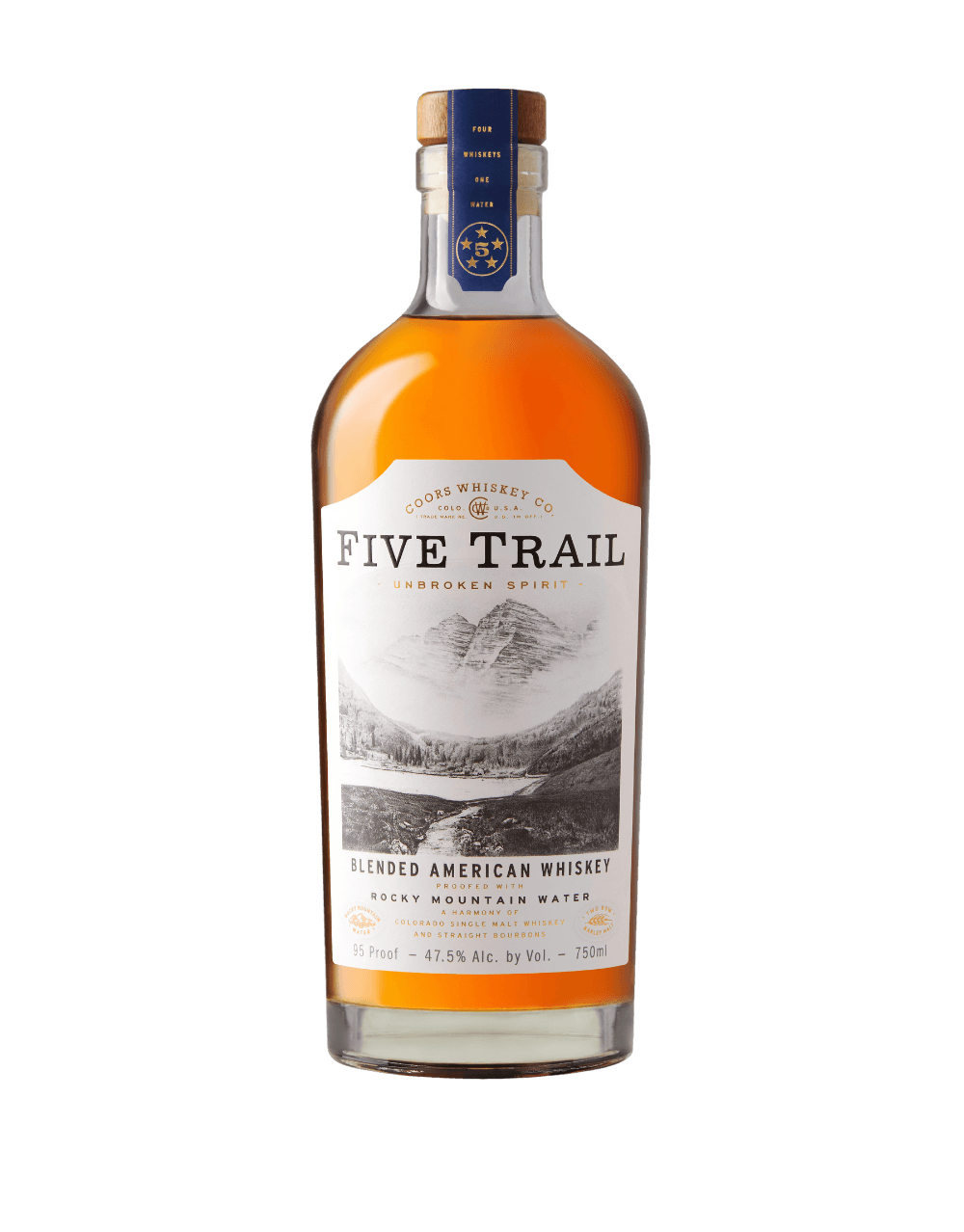 FIVE TRAIL BLENDED AMERICAN WHISKEY