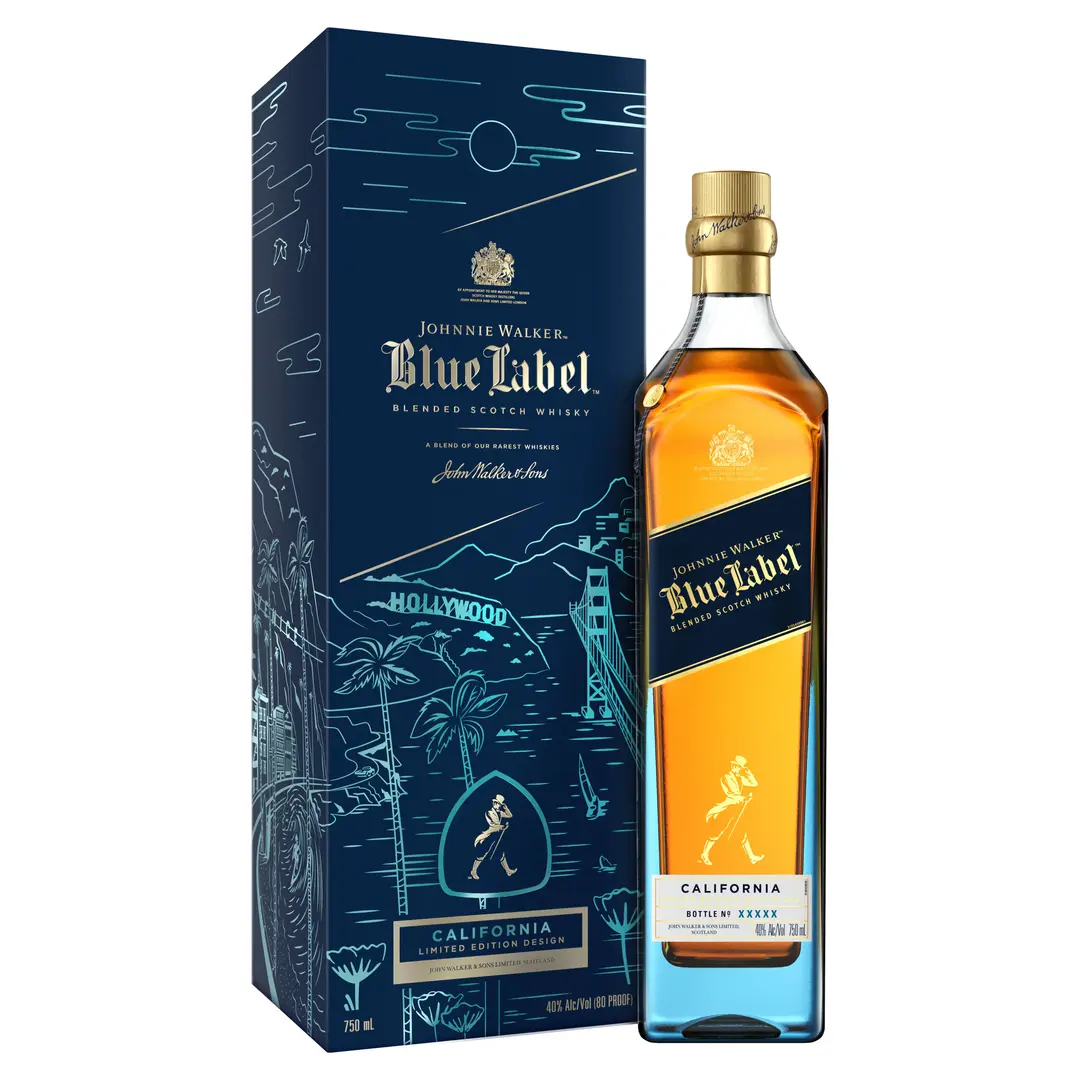 JOHNNIE WALKER BLUE LABEL BLENDED SCOTCH WHISKY, CALIFORNIA