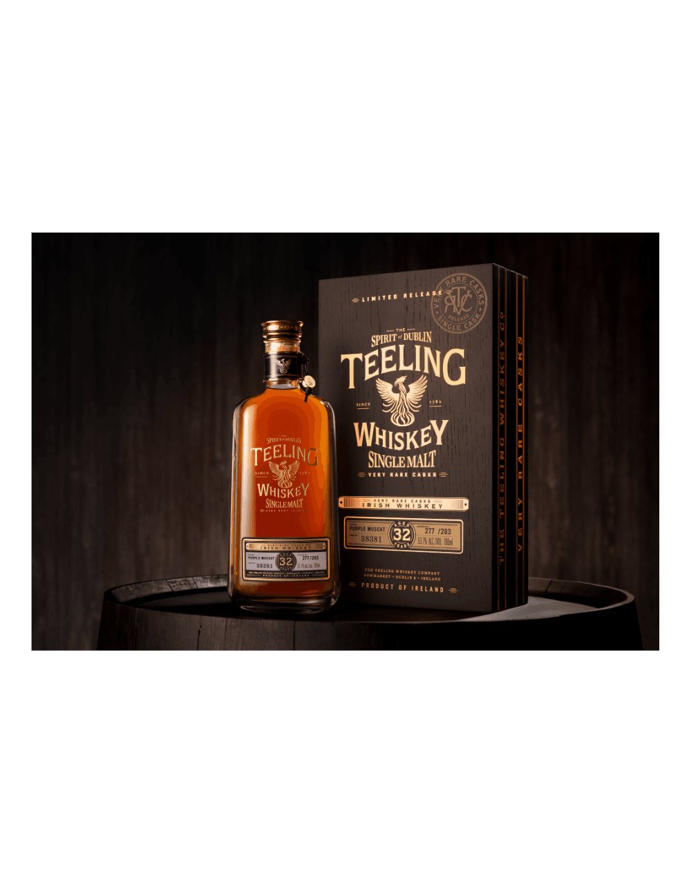 TEELING 32 YEAR OLD SINGLE MALT IRISH WHISKEY PURPLE MUSCAT FINISH