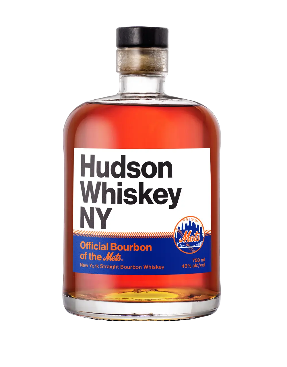 HUDSON NY METS LIMITED EDITION 3 YEAR OLD NEW YORK STRAIGHT BOURBON WHISKEY