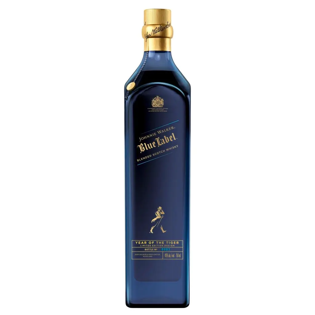 JOHNNIE WALKER BLUE LABEL BLENDED SCOTCH WHISKY, LIMITED EDITION YEAR OF THE TIGER