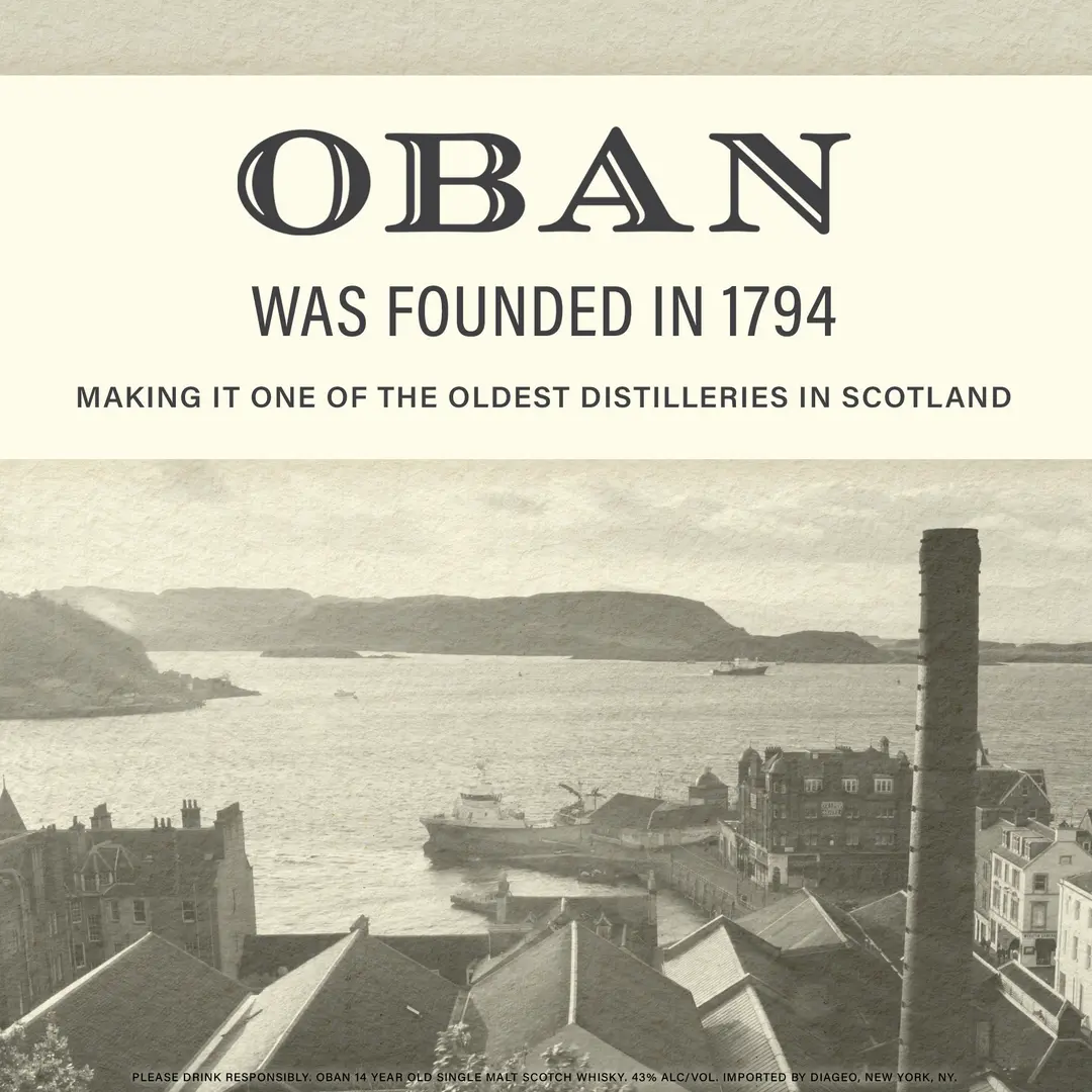 OBAN 14 YEARS OLD SINGLE MALT WHISKY