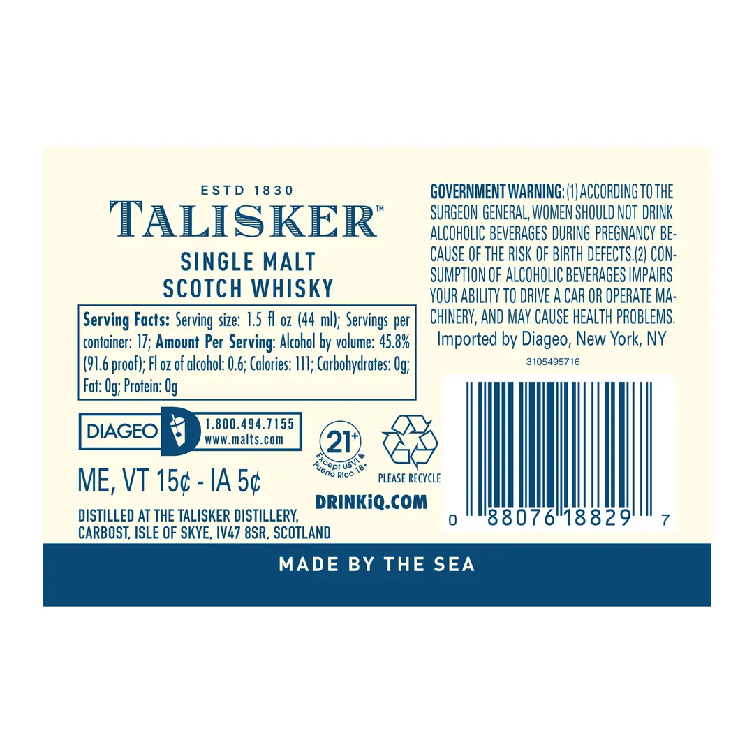 TALISKER DISTILLER'S EDITION SINGLE MALT SCOTCH WHISKY