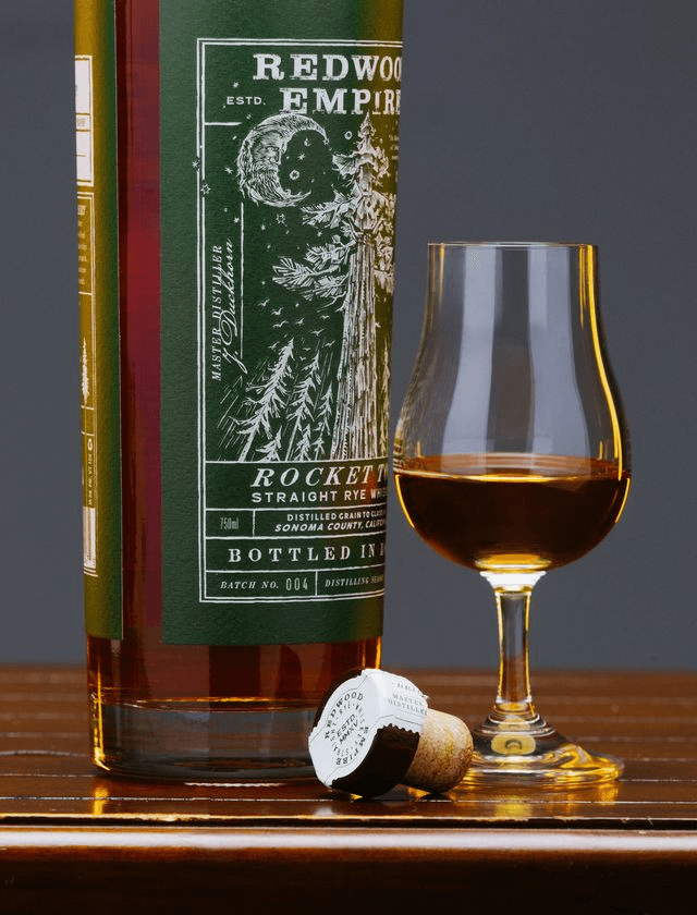 REDWOOD EMPIRE BOTTLED IN BOND ROCKET TOP RYE WHISKEY 004