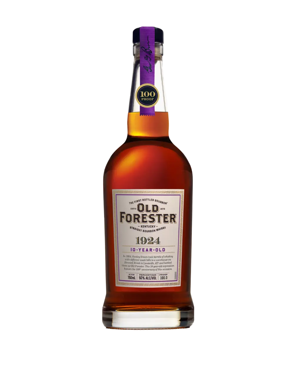 OLD FORESTER 1924 10-YEAR-OLD KENTUCKY STRAIGHT BOURBON WHISKY