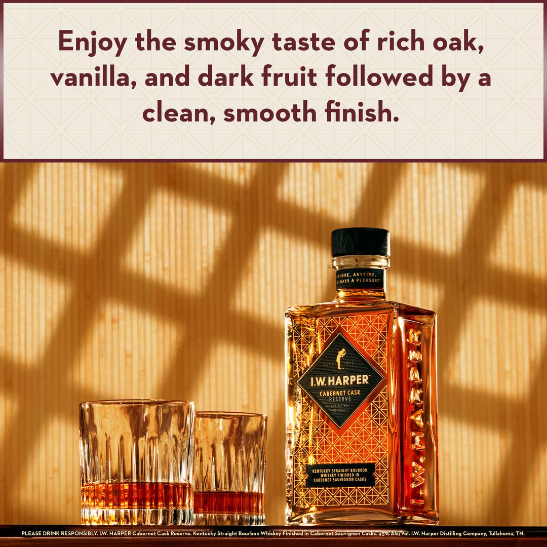 I.W. HARPER CABERNET CASK RESERVE BOURBON WHISKEY