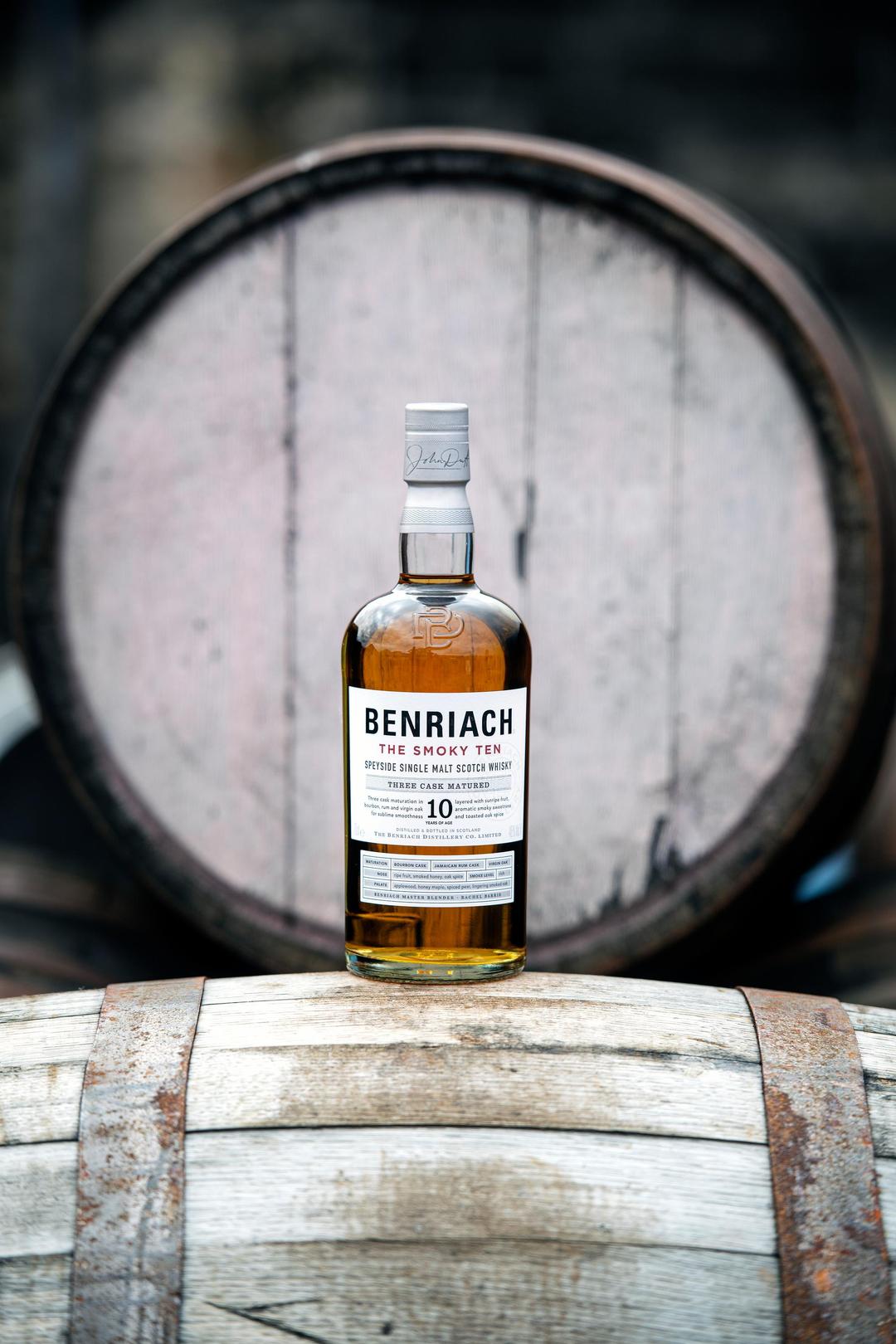 BENRIACH THE SMOKY TEN SPEYSIDE SINGLE MALT SCOTCH WHISKY