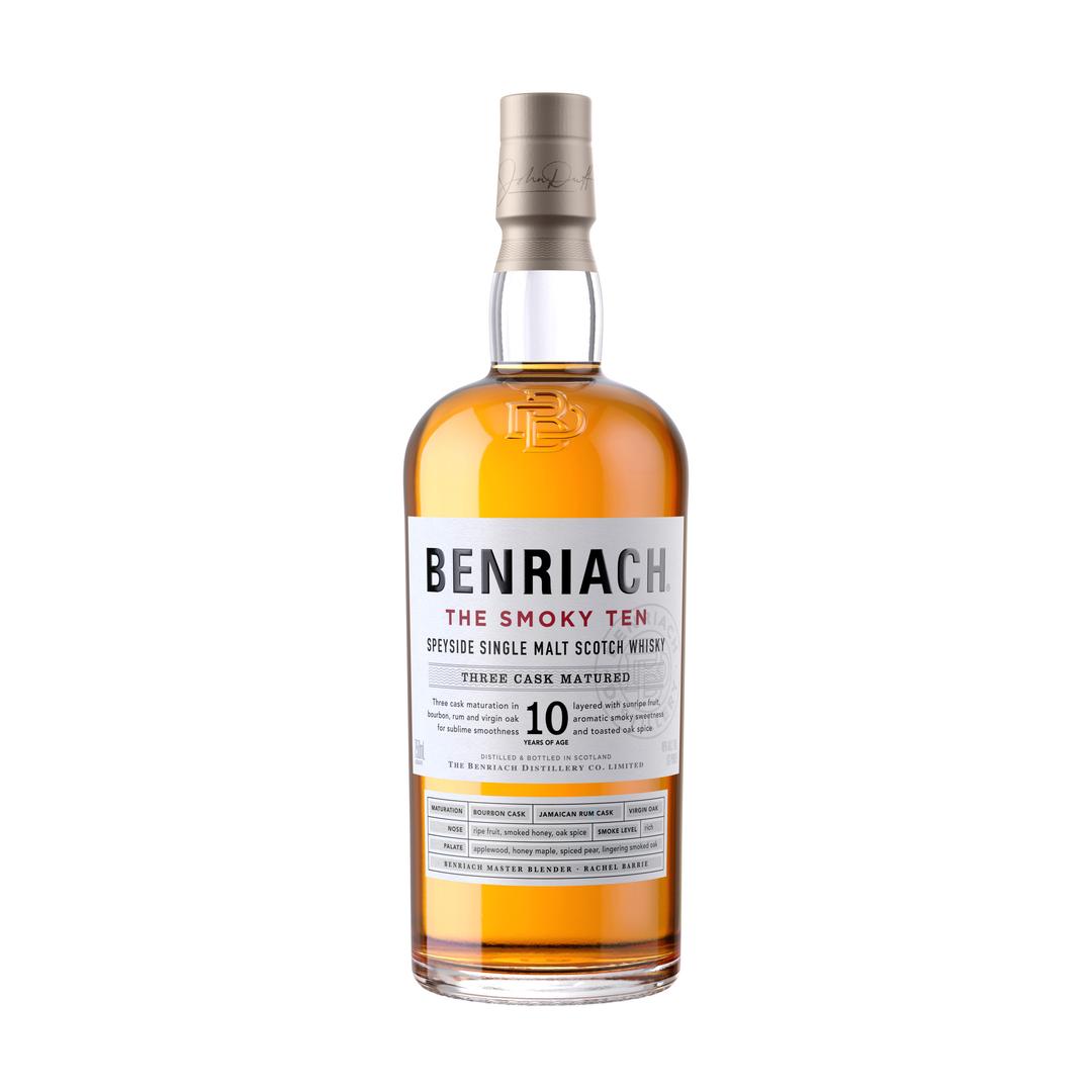 BENRIACH THE SMOKY TEN SPEYSIDE SINGLE MALT SCOTCH WHISKY