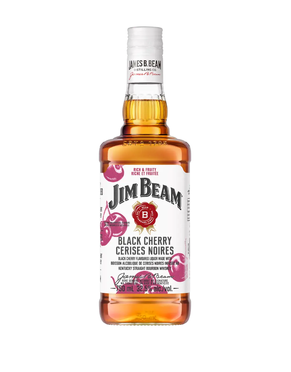 JIM BEAM RED STAG BLACK CHERRY BOURBON WHISKEY