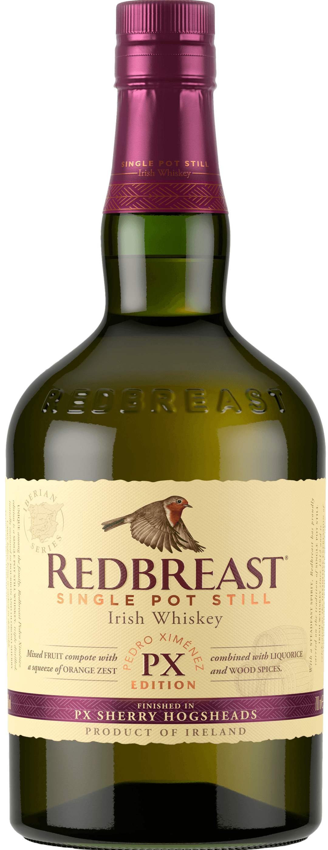 REDBREAST IRISH SINGLE POT STILL WHISKEY PX SHERRY CASK EDITION