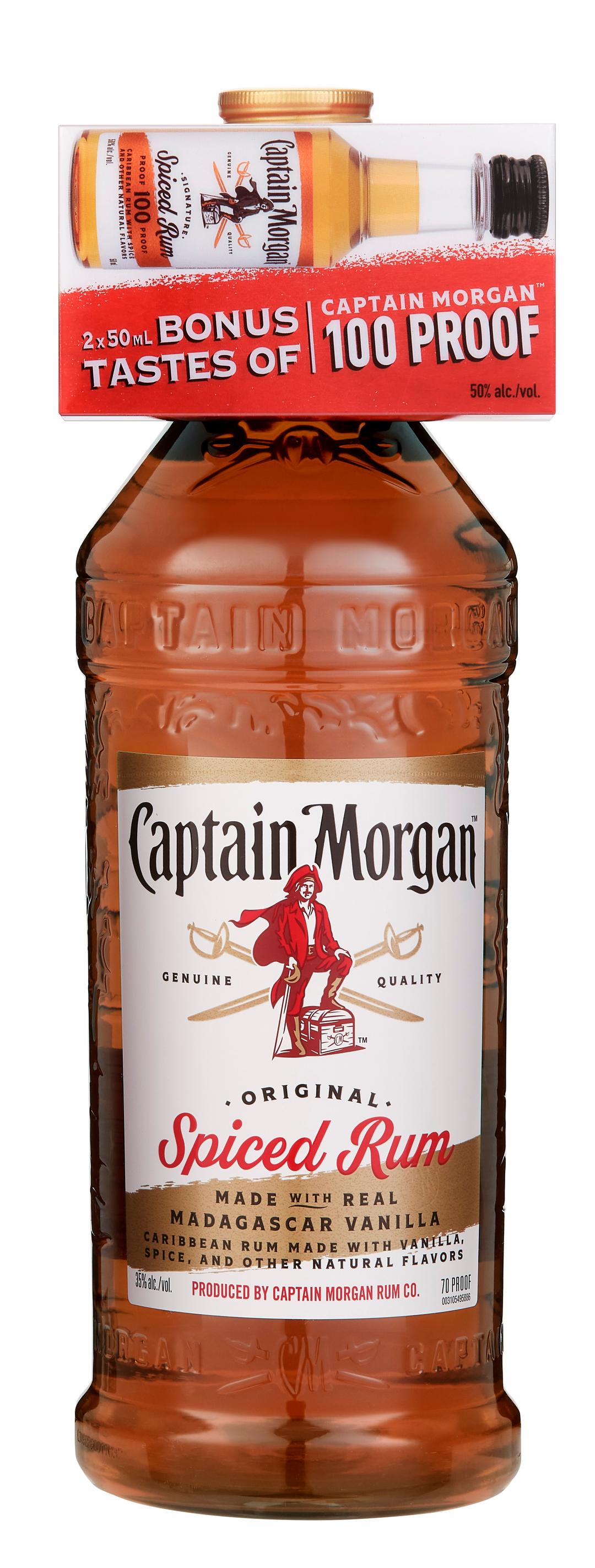 CAPTAIN MORGAN ORIGINAL SPICED RUM PLASTIC BOTTLE PACK