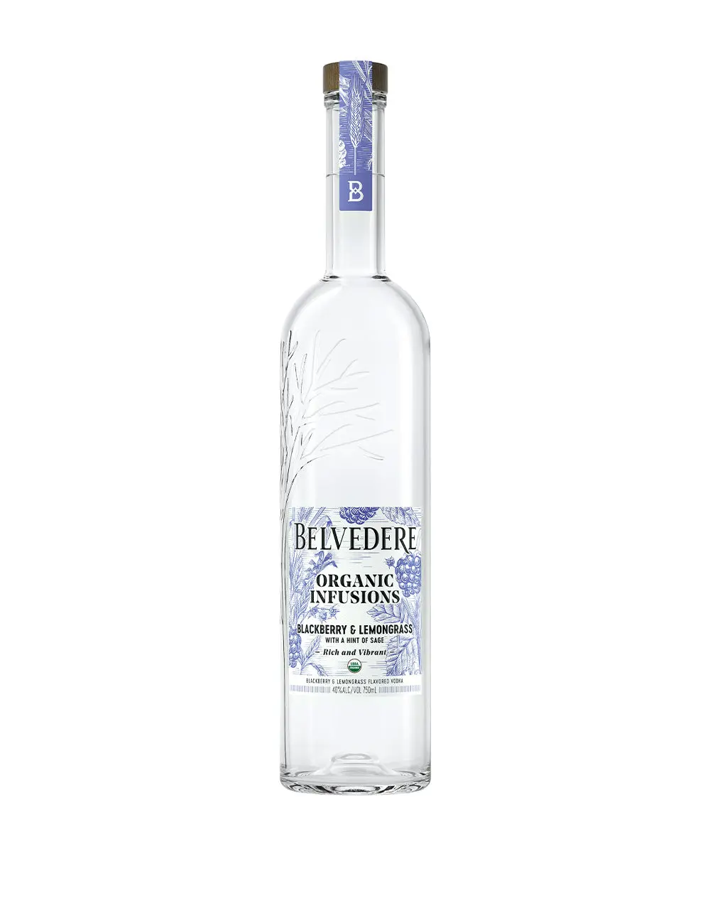 BELVEDERE ORGANIC INFUSIONS BLACKBERRY & LEMONGRASS