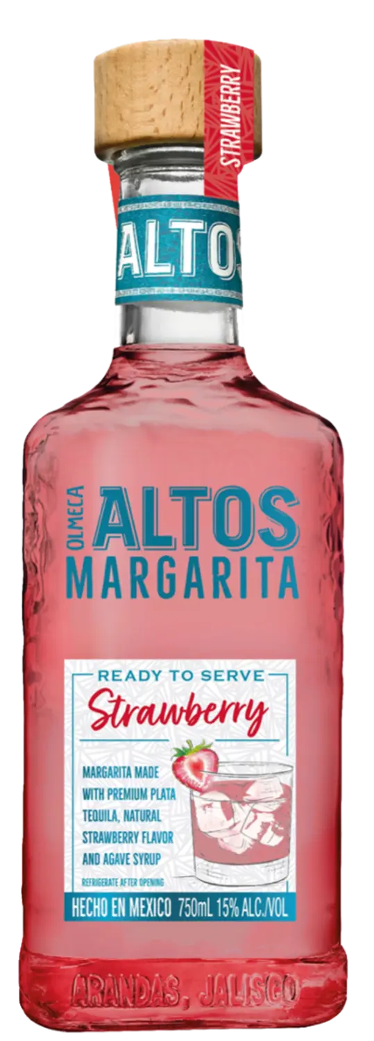 OLMECA ALTOS READY TO SERVE STRAWBERRY MARGARITA