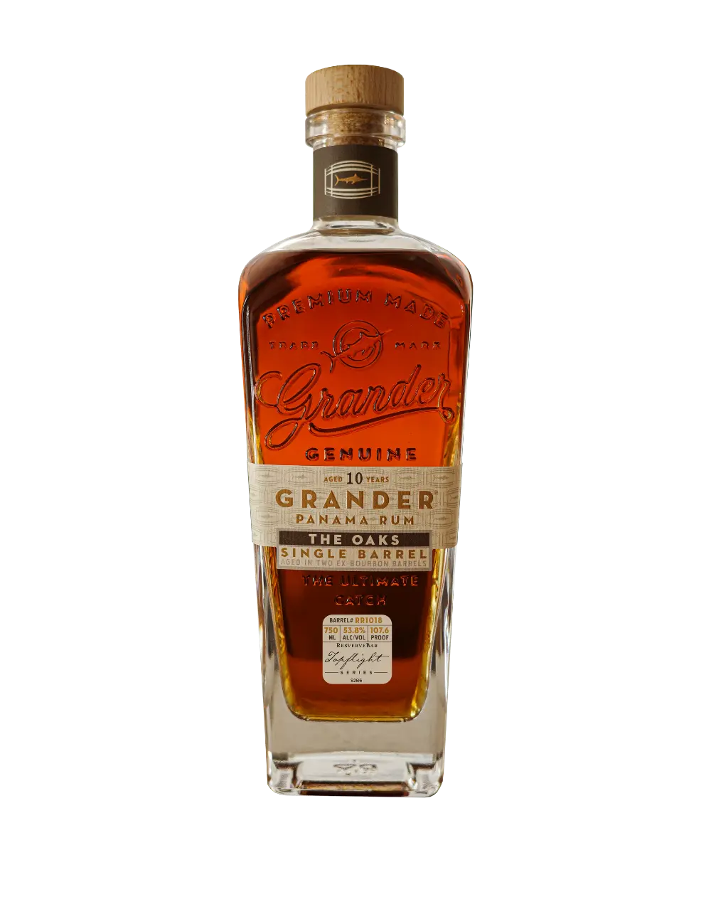 GRANDER RUM 10 YEAR OLD THE OAKS SINGLE BARREL S2B6