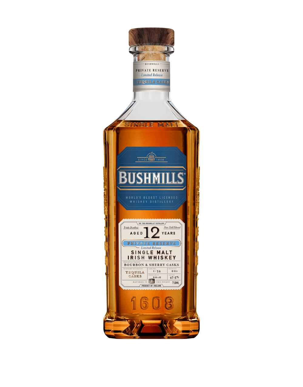 BUSHMILLS® PRIVATE RESERVE LIMITED RELEASE 12 YEAR OLD TEQUILA CASK SINGLE MALT WHISKEY