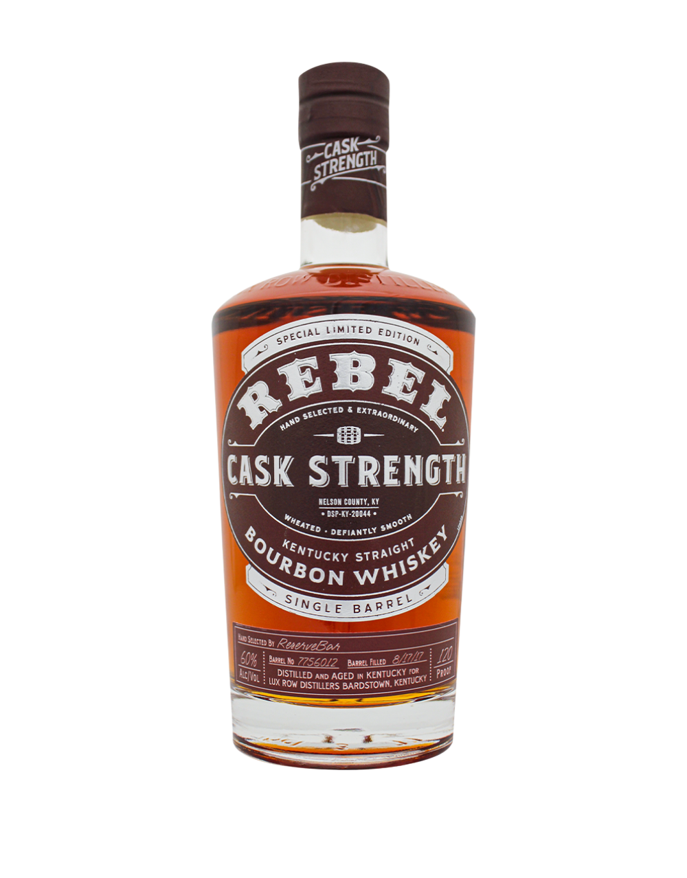Rebel Cask Strength Bourbon Single Barrel Select S1B23