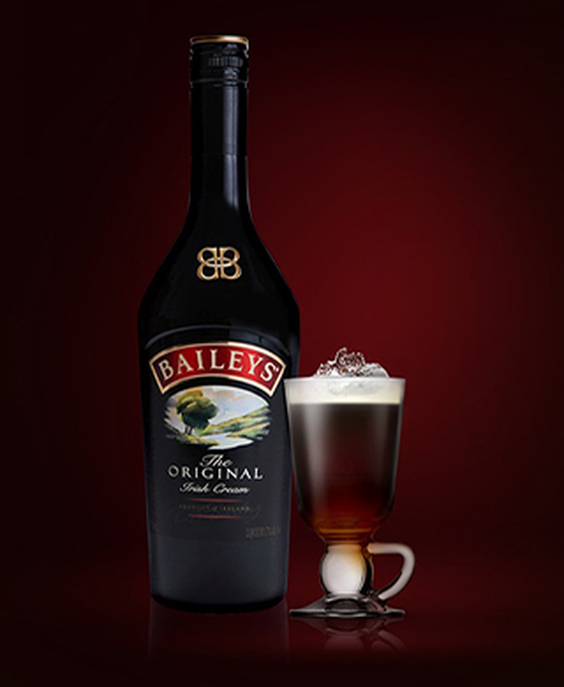Handmade, Baileys Original Irish Cream Liqueur Bottle, Gold & Red 750ml,  Empty.great Any-time, Classy Gift, 