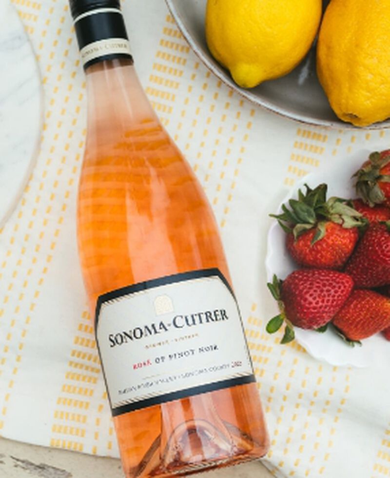 Bottle of Sonoma Cutrer Rose