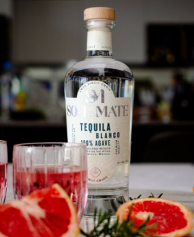 Bottle of Soulmate Blanco Tequila