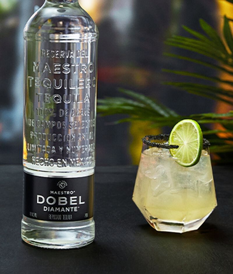 Maestro Dobel® Diamante Tequila Cristalino with a cocktail