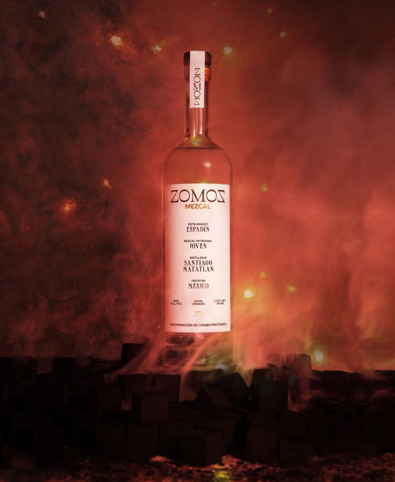 Bottle of Zomoz Mezcal 