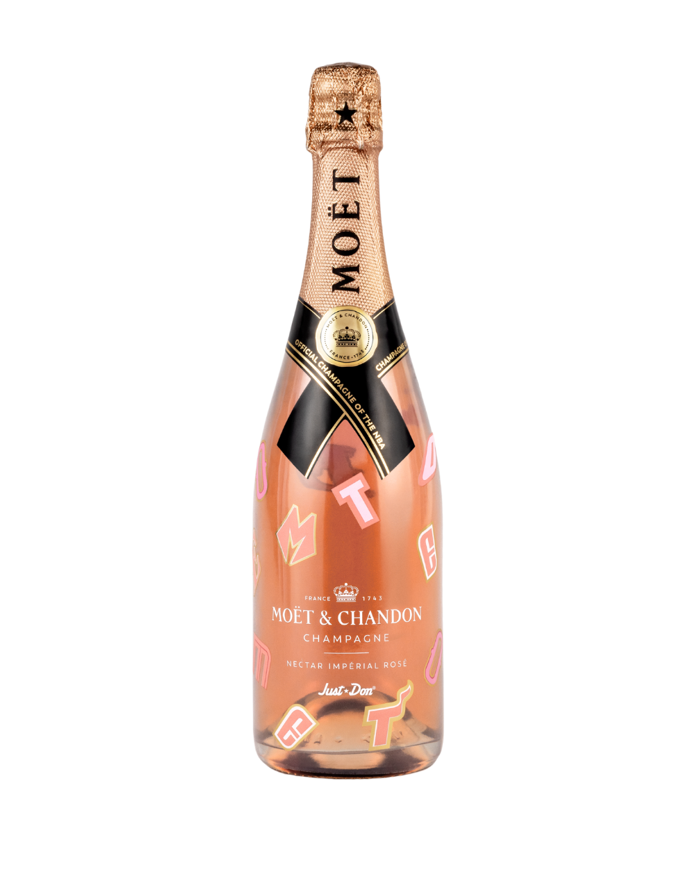 MOET & CHANDON CHAMPAGNE NECTAR IMPERIAL ROSE VIRGIL ABLOB LIMITED EDITION  - Glendale Liquor Store