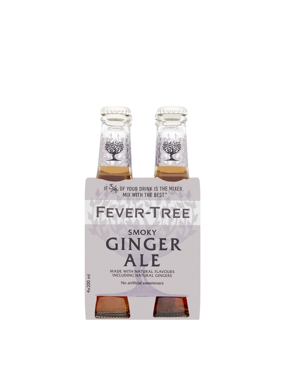Fever Tree Ginger Beer Nonalcoholic 4x200 mL