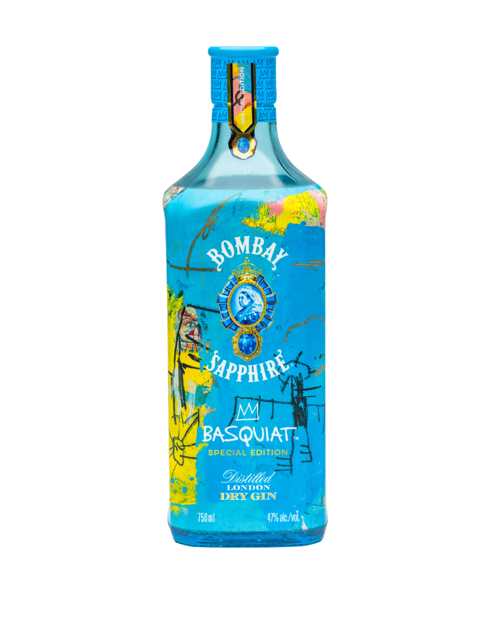 Bombay Sapphire Gin, 750 ml Blue Bottle, ABV 47%