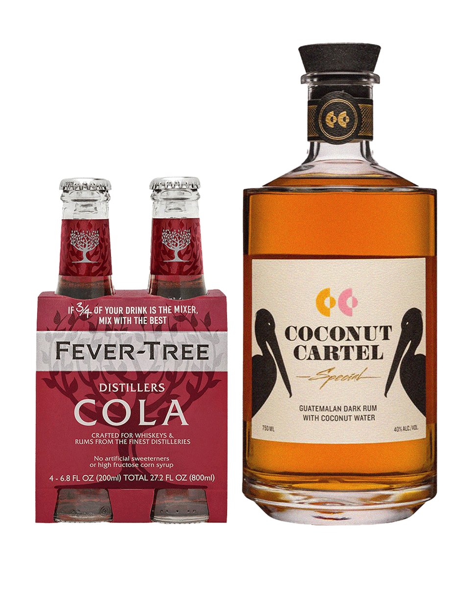 Coconut Cartel Special Añejo Rum with Fever Tree Distiller's Cola