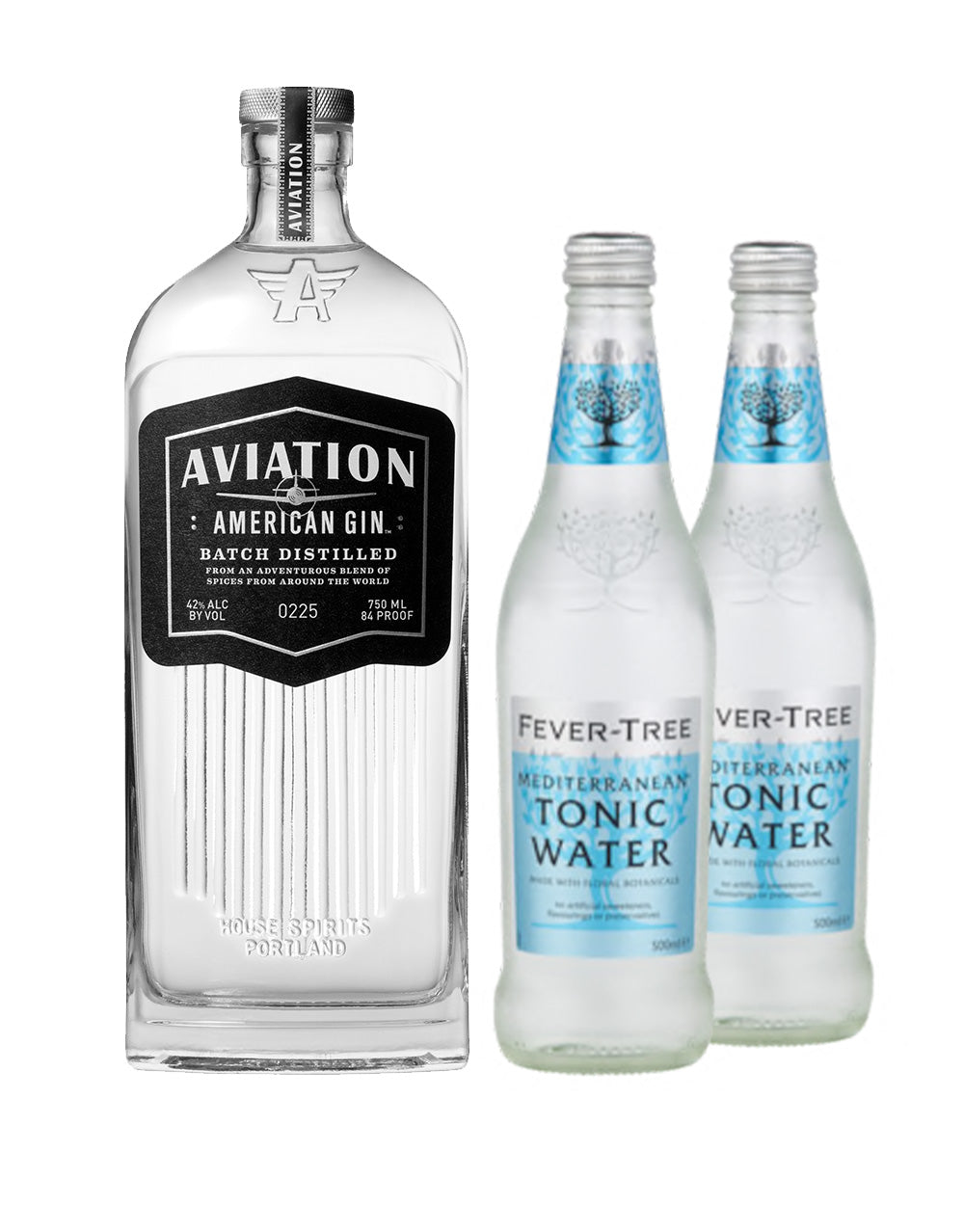 Two Gin Tonic ReserveBar Fever-Tree Mediterranean with Waters American | Aviation