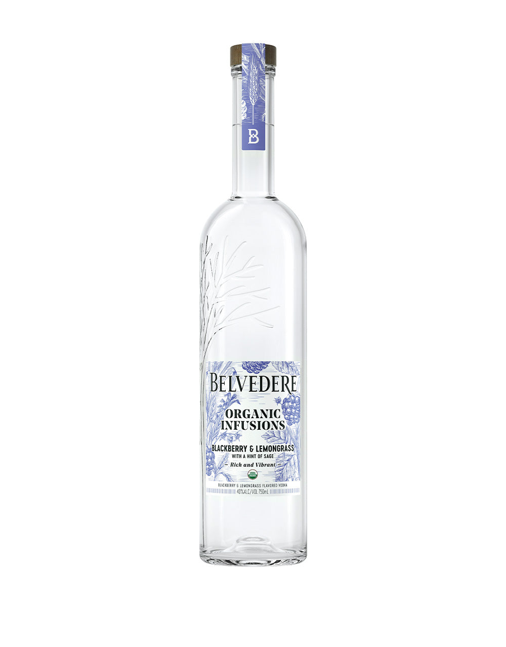 Belvedere Organic Infusions Blackberry & Lemongrass Vodka, 70 cl WITH – The  Bottle Club