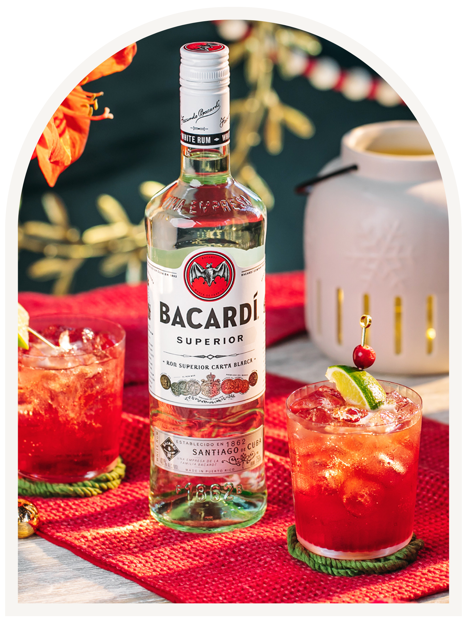 <h3>Gingerberry Punch</h3><p>We believe entertaining doesn't have to be hard. This crowd-pleasing punch features BACARDÍ Superior and easy-to-find ingredients, making it the perfect cocktail for all your holiday celebrations.</p>